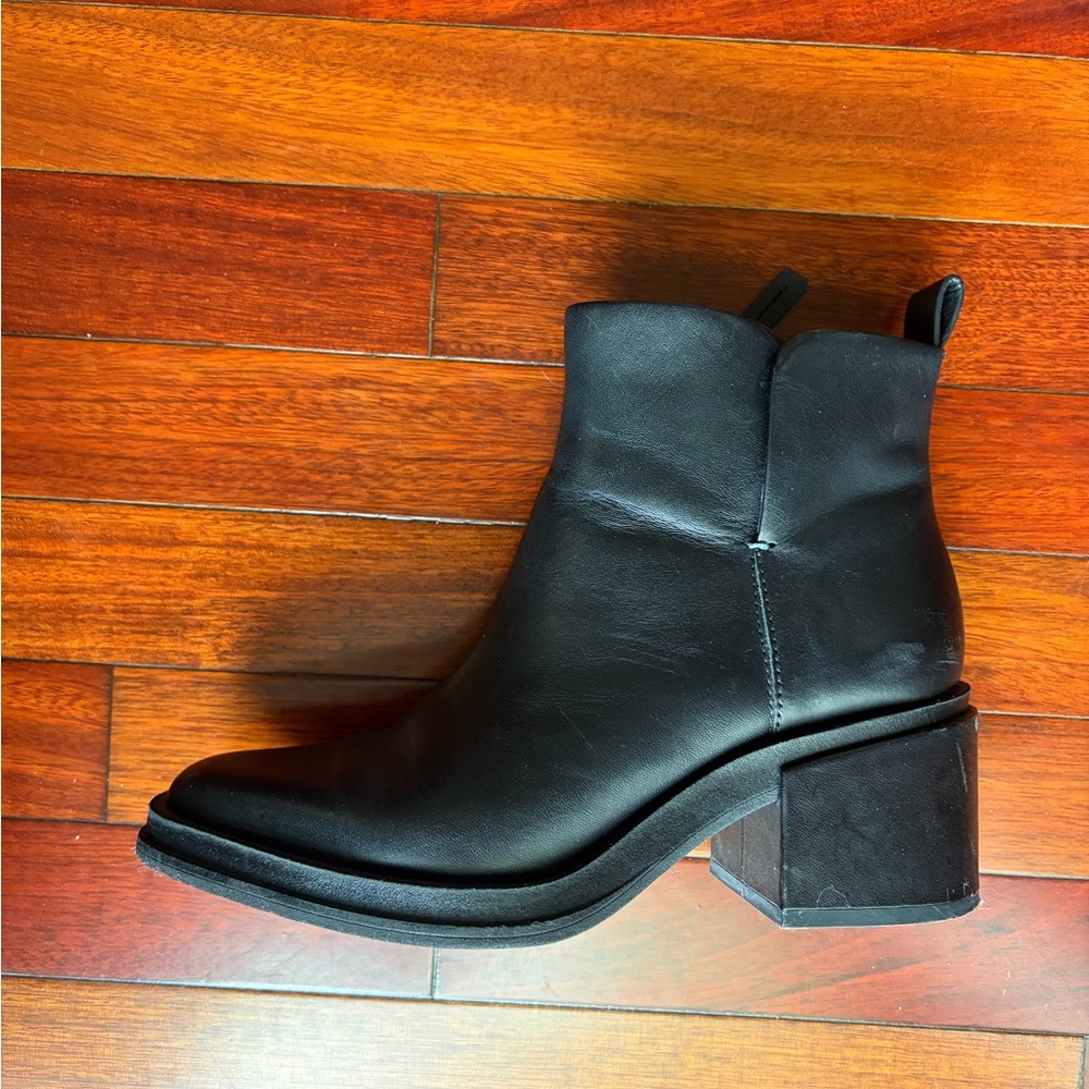 Franco Sarto Dalden Block Heel Leather Booties